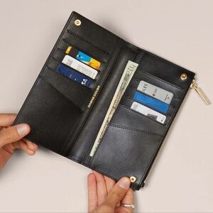 Dagne Dover Slim Wallet In Onyx